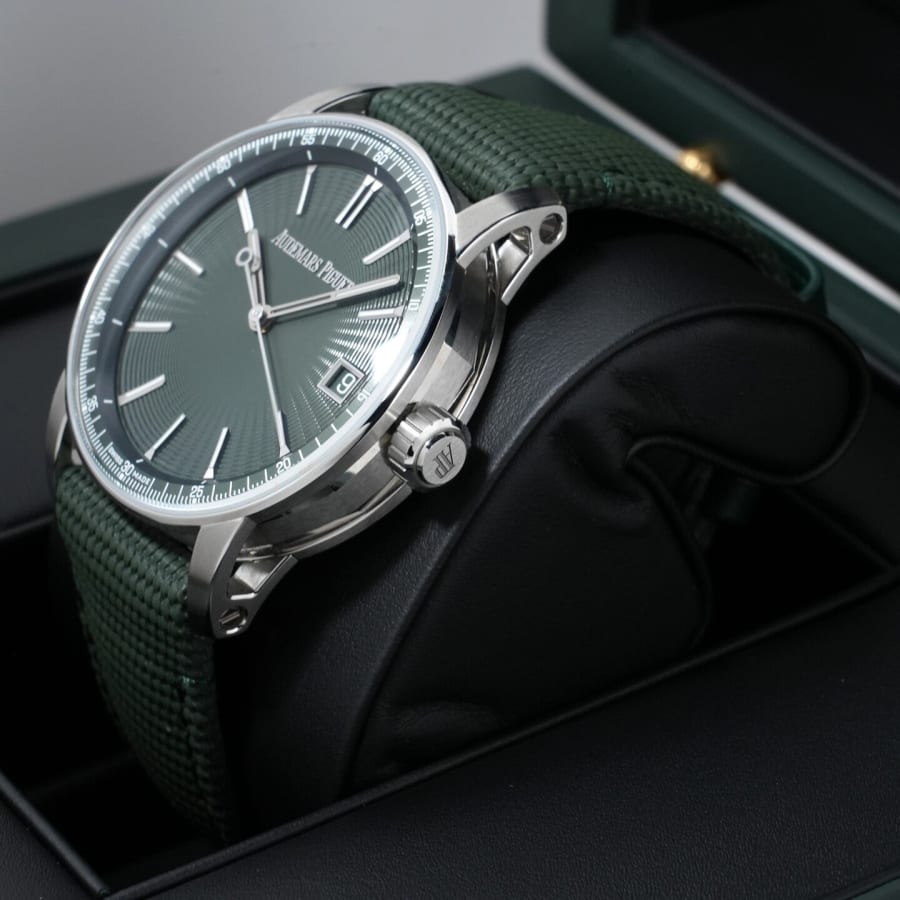 オーデマピゲ CODE 11.59 バイ オーデマ ピゲ Ref.15210ST.OO.A056KB.01 ステンレススチール グリーン文字盤 【美品】【腕時計】【送料無料】