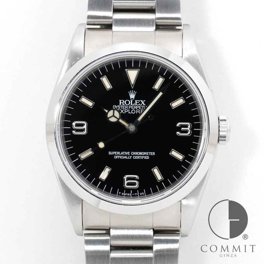 ロレックス エクスプローラーI Ref.14270 ステンレススチール ブラック文字盤 オイ...