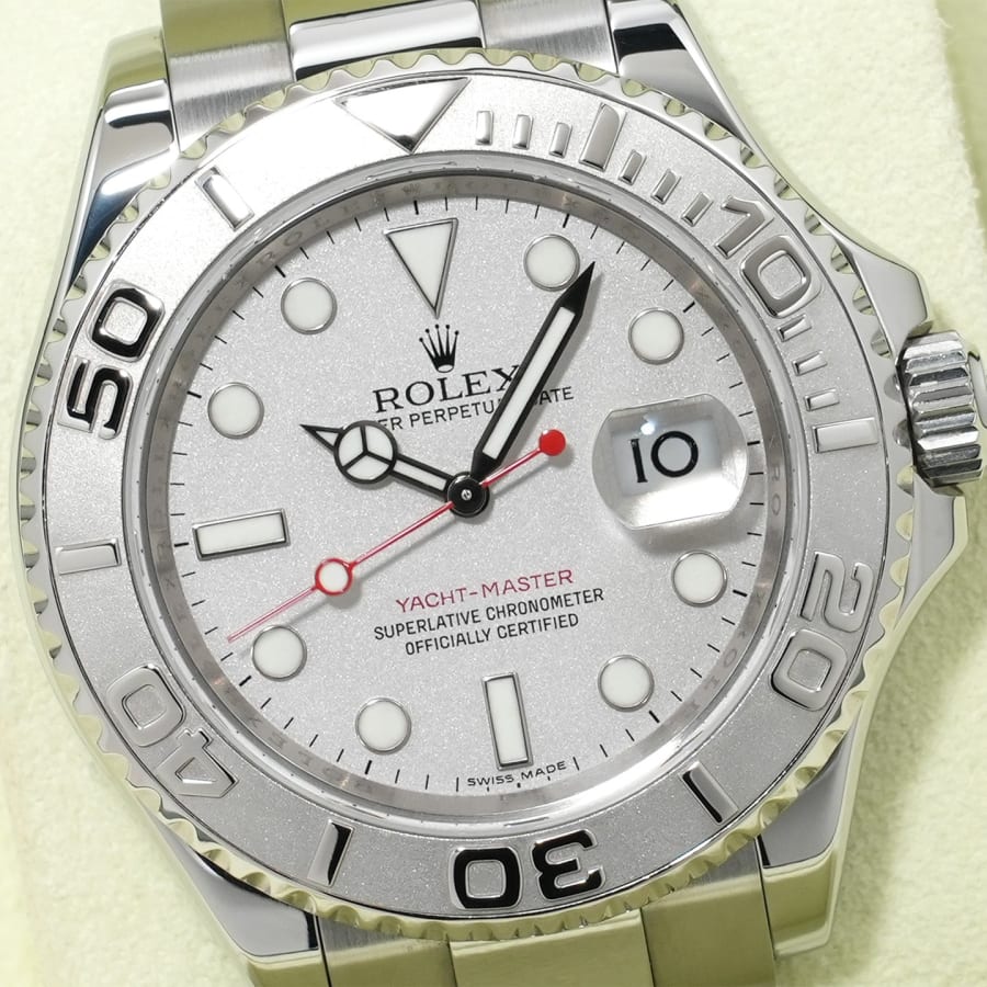 ロレックス ヨットマスター40 Ref.16622 ステンレススチール/プラチナ ロレジウム文字盤 【中古】【腕時計】【送料無料】