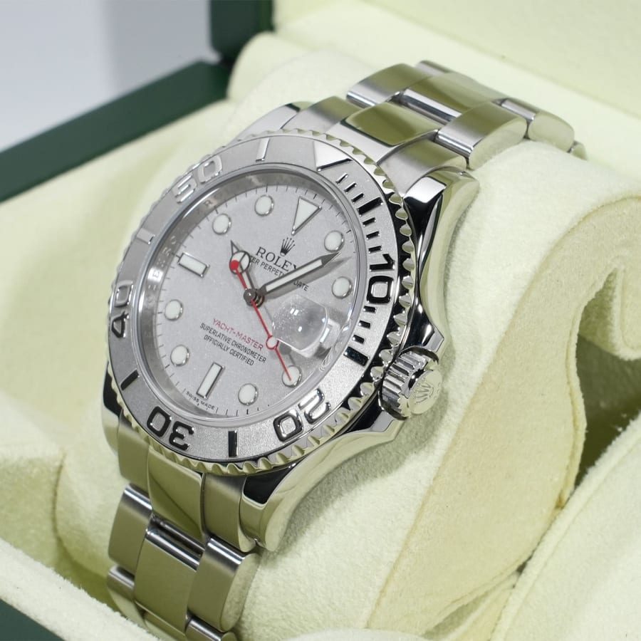 ロレックス ヨットマスター40 Ref.16622 ステンレススチール/プラチナ ロレジウム文字盤 【中古】【腕時計】【送料無料】