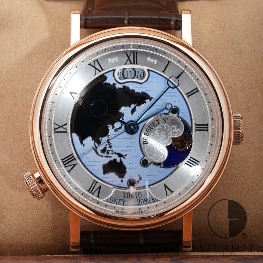 ブレゲ クラシック オーラ ムンディ Ref.5717BR/AS/9ZU ローズゴールド シルバー文 ...