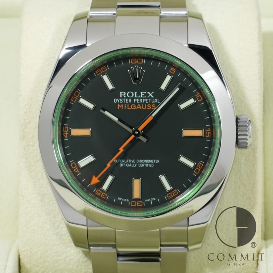ミルガウス 自動巻き腕時計 ブラック 楽天市場】ロレックス ミルガウス 黒（腕時計）の通販