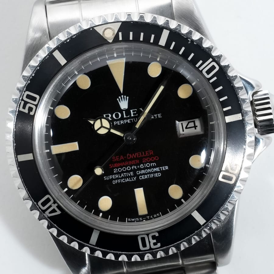 ロレックス シードゥエラー Ref.1665 ステンレススチール ブラック文字盤 ヴィンテージ 【中古】【腕時計】【送料無料】