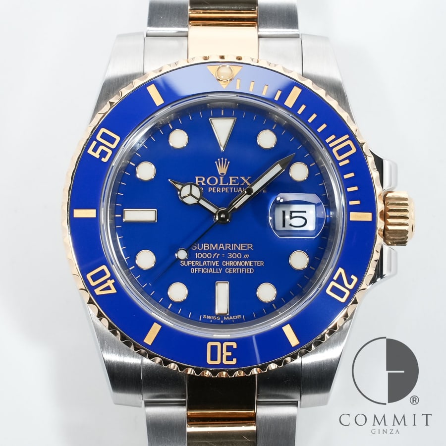 ロレックス サブマリーナー デイト Ref.116613LB ステンレススチール/イエローゴー...