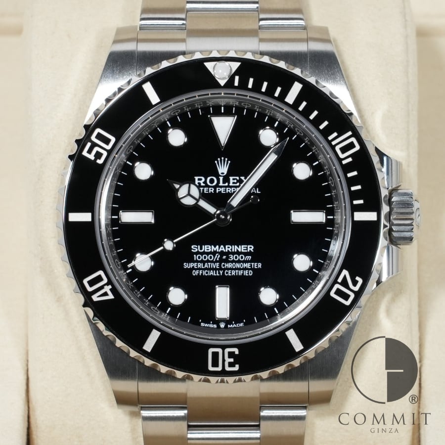 ロレックス サブマリーナー ノンデイト Ref.124060 ステンレススチール ブラック文...