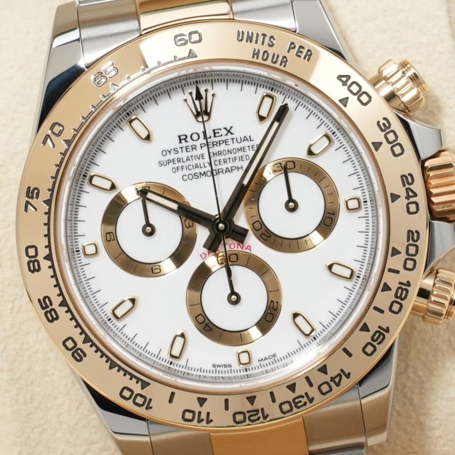 ロレックス デイトナ Ref.116503 ステンレススチール/イエローゴールド ホワイト文字盤 【美品】【腕時計】【送料無料】