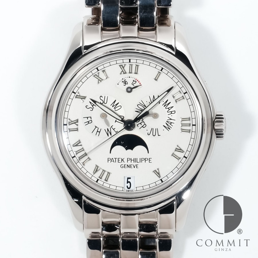 パテックフィリップ アニュアルカレンダー ムーンフェイズ Ref.5036/1G-017 ホワイトゴールド シルバー文字盤 【中古】【腕時計】【送料無料】