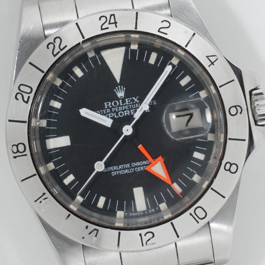 ロレックス エクスプローラーII Ref.1655 ステンレススチール ブラック文字盤 オイスターブレスレット ヴィンテージ 【中古】【腕時計】【送料無料】