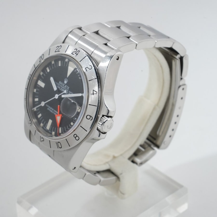 ロレックス エクスプローラーII Ref.1655 ステンレススチール ブラック文字盤 オイスターブレスレット ヴィンテージ 【中古】【腕時計】【送料無料】