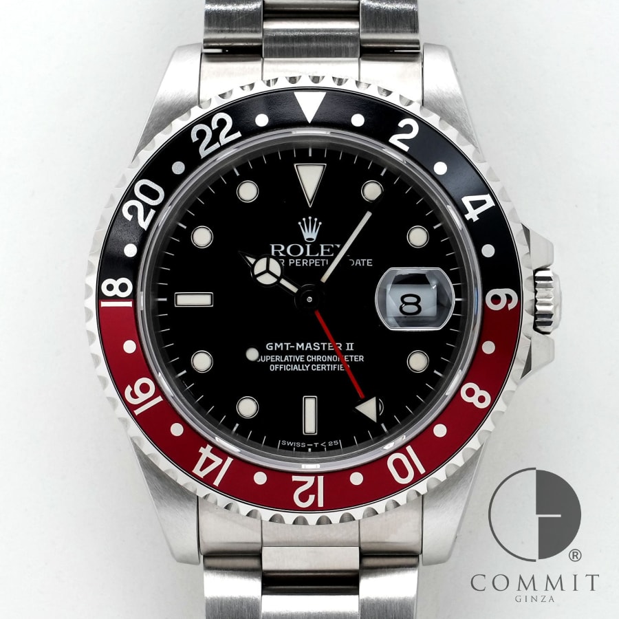 ロレックス GMTマスターII Ref.16710 ステンレススチール ブラック文字盤 オイスタ...
