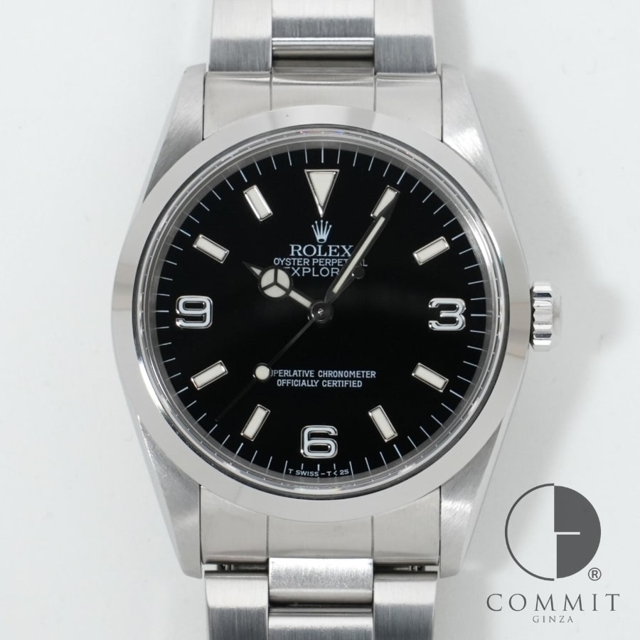 ロレックス エクスプローラーI Ref.14270 ステンレススチール ブラック文字盤 オイ...