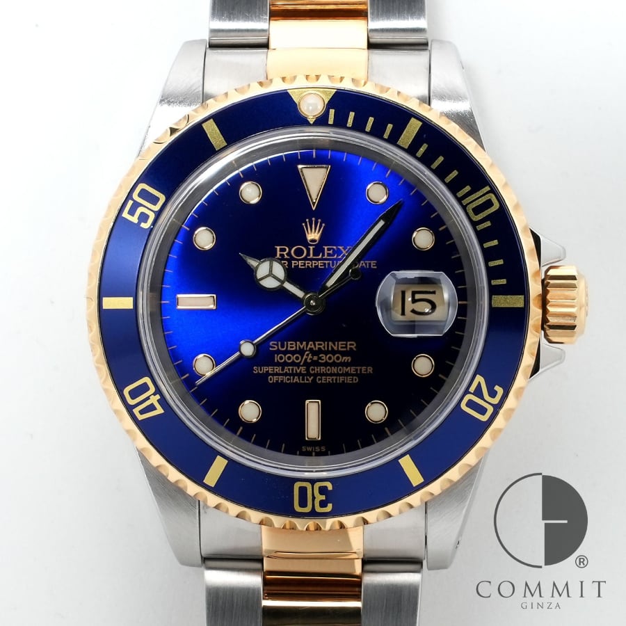 ロレックス サブマリーナー デイト Ref.16613 ステンレススチール/イエローゴール...