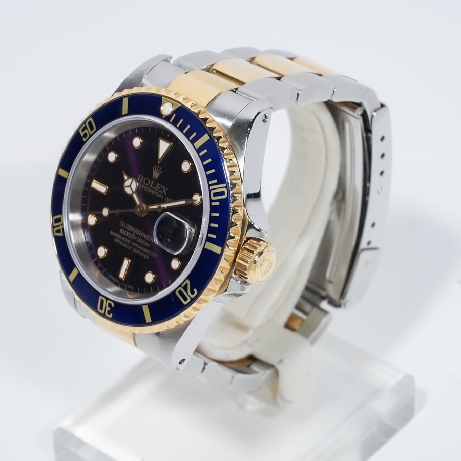 ロレックス サブマリーナー デイト Ref.16613 ステンレススチール/イエローゴールド ブルー文字盤 セミヴィンテージ 【中古】【腕時計】【送料無料】
