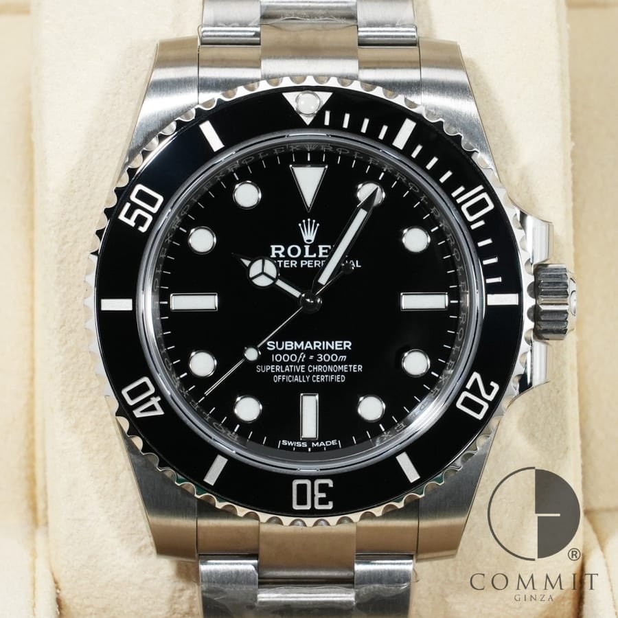 ロレックス サブマリーナー ノンデイト Ref.114060 ステンレススチール ブラック文...