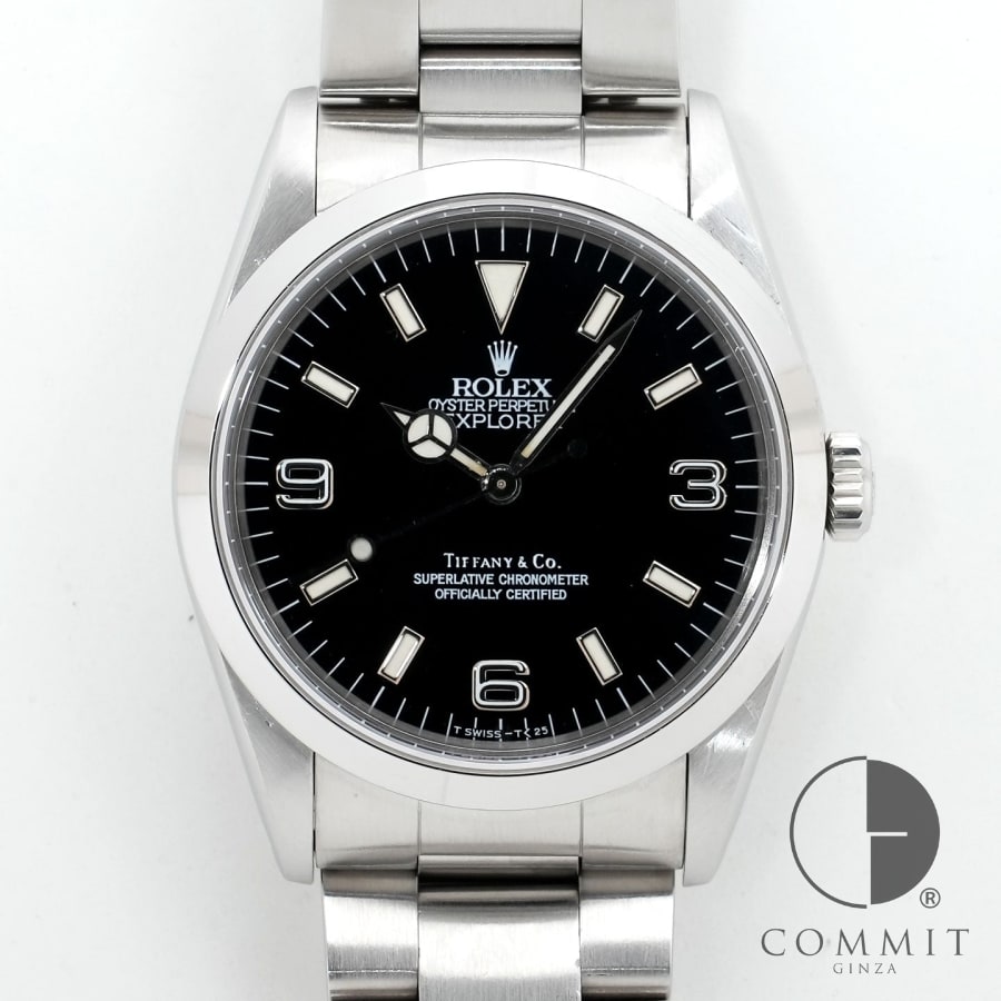ロレックス エクスプローラーI Ref.14270 ステンレススチール ブラック文字盤 オイ...
