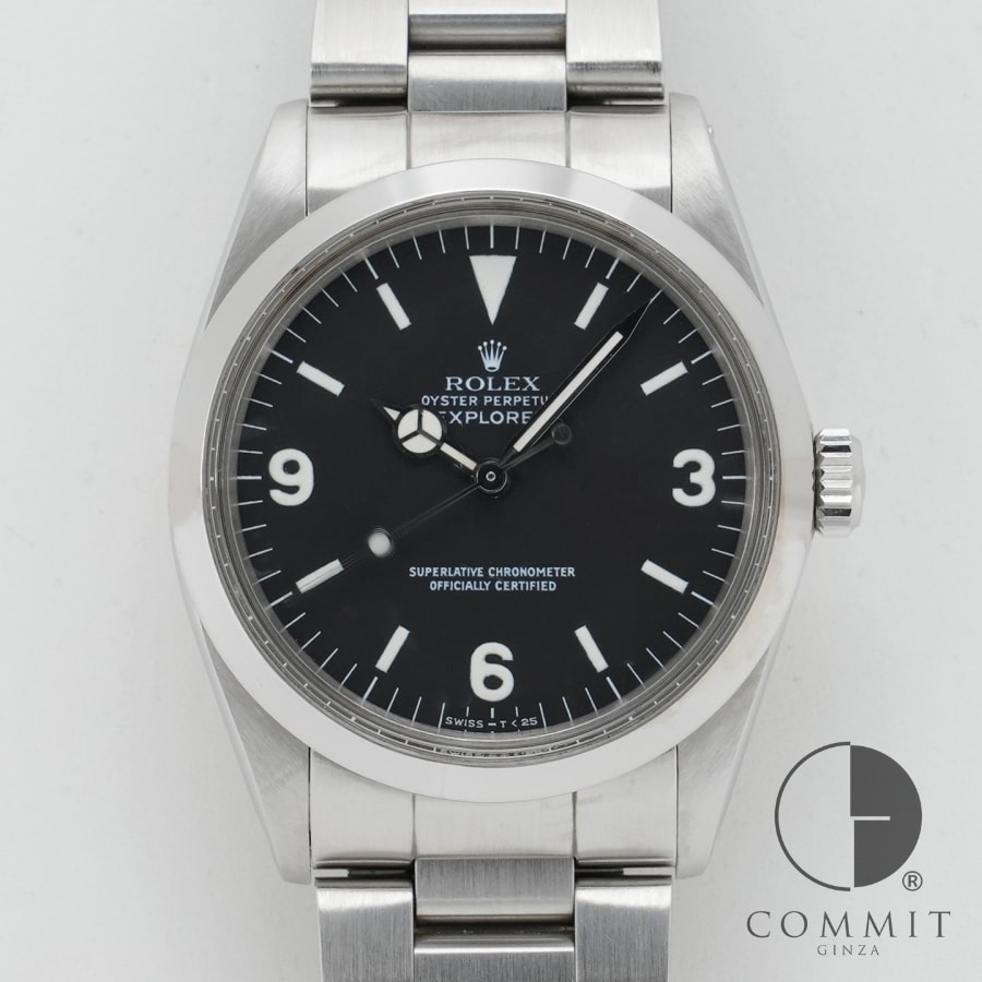 ロレックス エクスプローラーI Ref.1016 ステンレススチール ブラック文字盤 ヴィ...