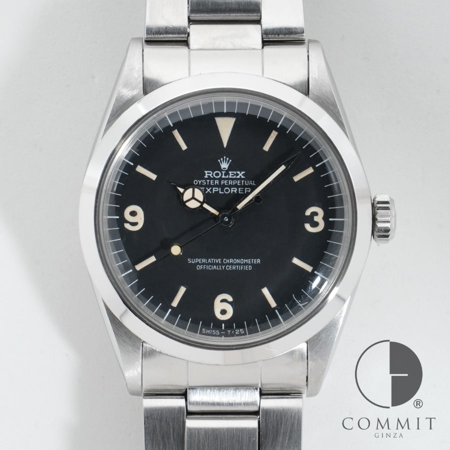 ロレックス エクスプローラーI Ref.1016 ステンレススチール ブラック文字盤 ヴィ...