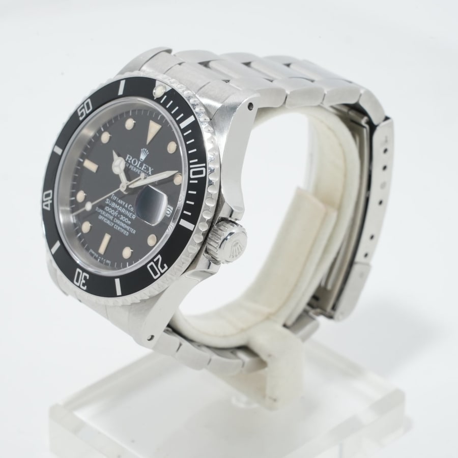 ロレックス サブマリーナー デイト TIFFANY&CO. Ref.16610 ステンレススチール ブラック文字盤 セミヴィンテージ 【中古】【腕時計】【送料無料】