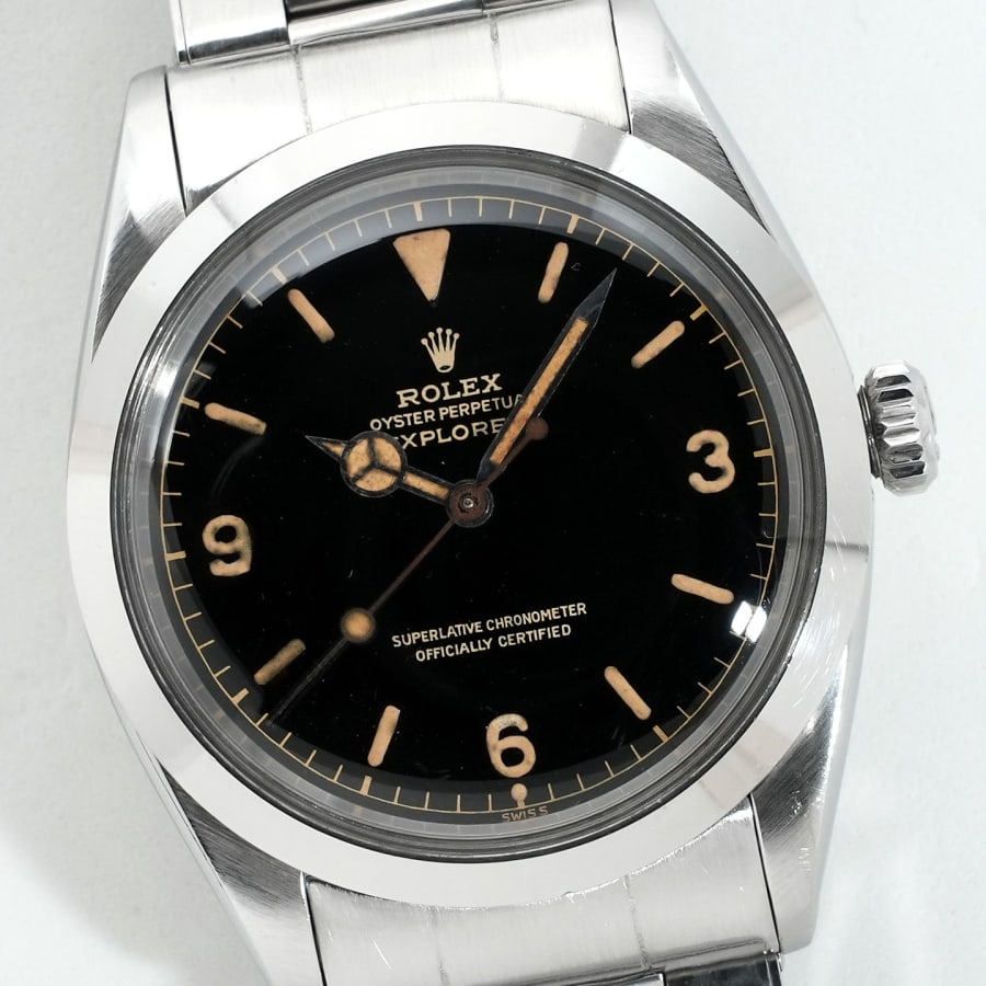 ロレックス エクスプローラーI Ref.1016 ステンレススチール ブラック文字盤 ヴィンテージ 【中古】【腕時計】【送料無料】