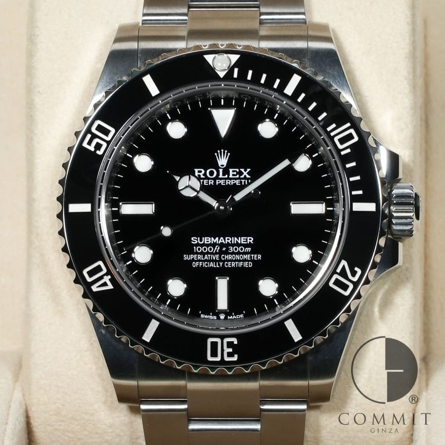 ロレックス サブマリーナー ノンデイト Ref.124060 ステンレススチール ブラック文...