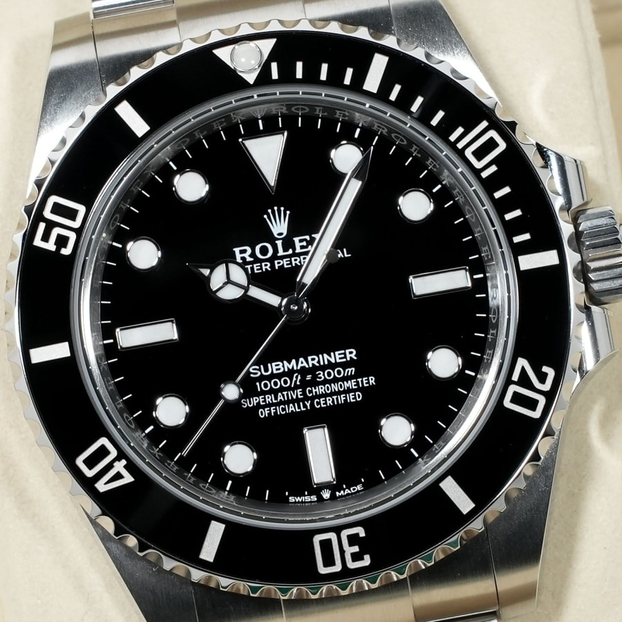 ロレックス サブマリーナー ノンデイト Ref.124060 ステンレススチール ブラック文字盤 【未使用】【腕時計】【送料無料】