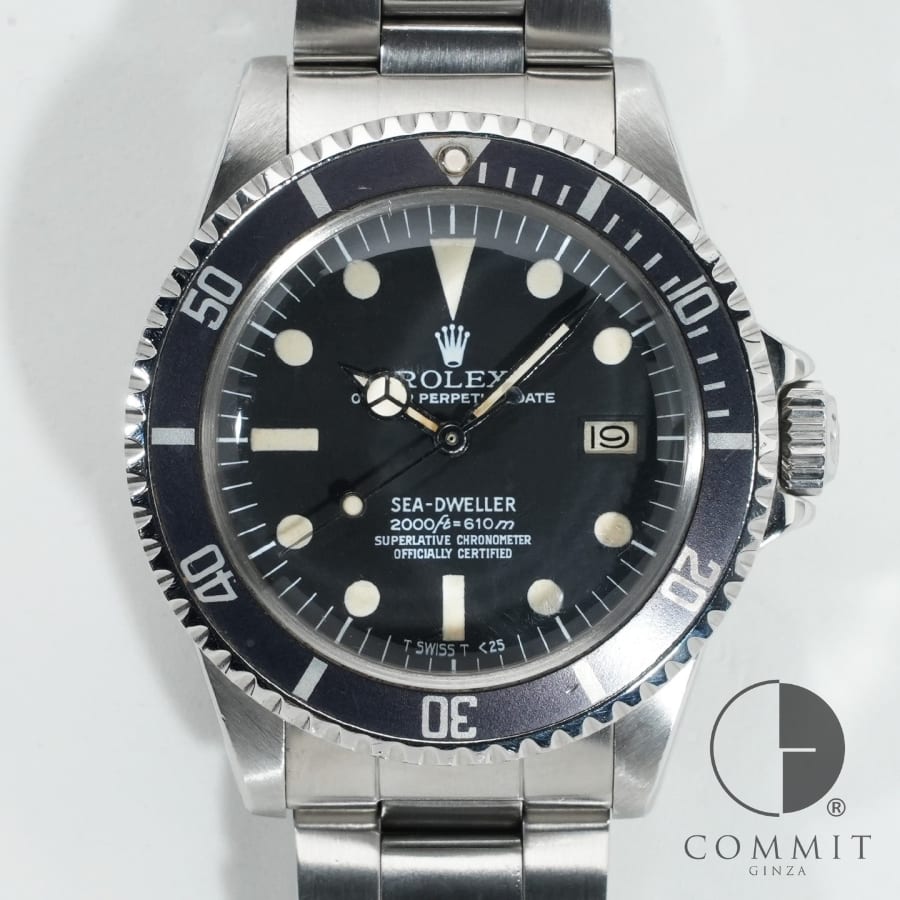 ロレックス シードゥエラー Ref.1665 ステンレススチール ブラック文字盤 ヴィンテージ 【中古】【腕時計】【送料無料】