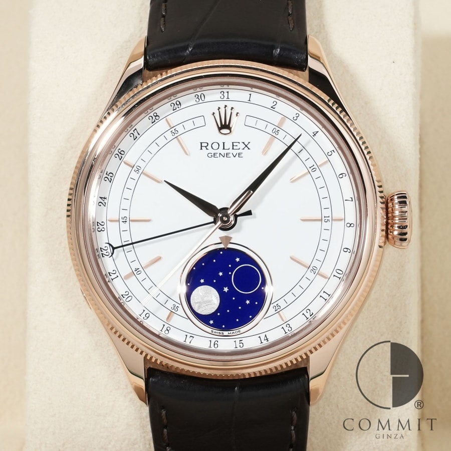 鑑定士からの一言使用による細かいスレが多少ございますが、ケース、バックルともに非常にしっかりした印象の美品です。 ディスコンになった現在も人気のチェリーニムーンフェイズで、新ギャラ仕様の高年式個体となります。 付属品も揃っており、販売価格も...