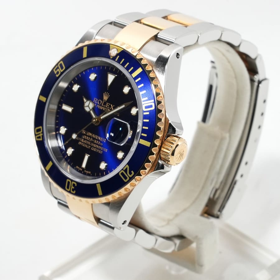 ロレックス サブマリーナー デイト Ref.16613 ステンレススチール/イエローゴールド ブルー文字盤 セミヴィンテージ 【美中古】【腕時計】【送料無料】