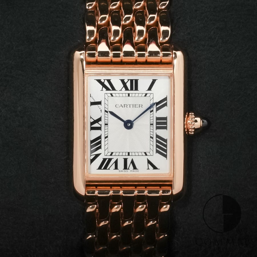 カルティエ タンク ルイ カルティエ SM Ref.WGTA0023 ローズゴールド シルバー文字盤 ...