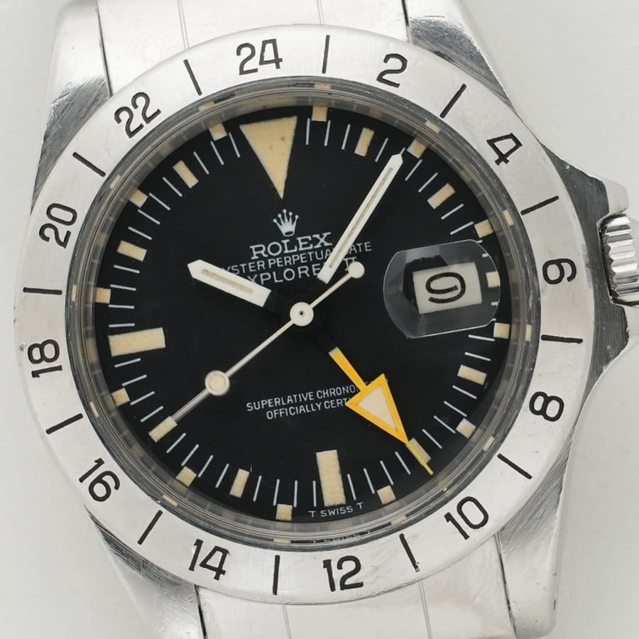 ロレックス エクスプローラーII Ref.1655 ステンレススチール ブラック文字盤 オイスターブレスレット ヴィンテージ 【中古】【腕時計】【送料無料】