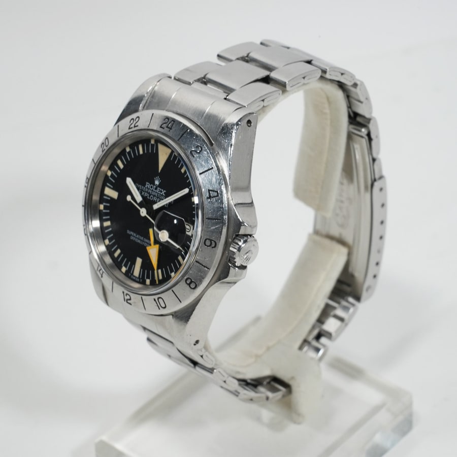 ロレックス エクスプローラーII Ref.1655 ステンレススチール ブラック文字盤 オイスターブレスレット ヴィンテージ 【中古】【腕時計】【送料無料】