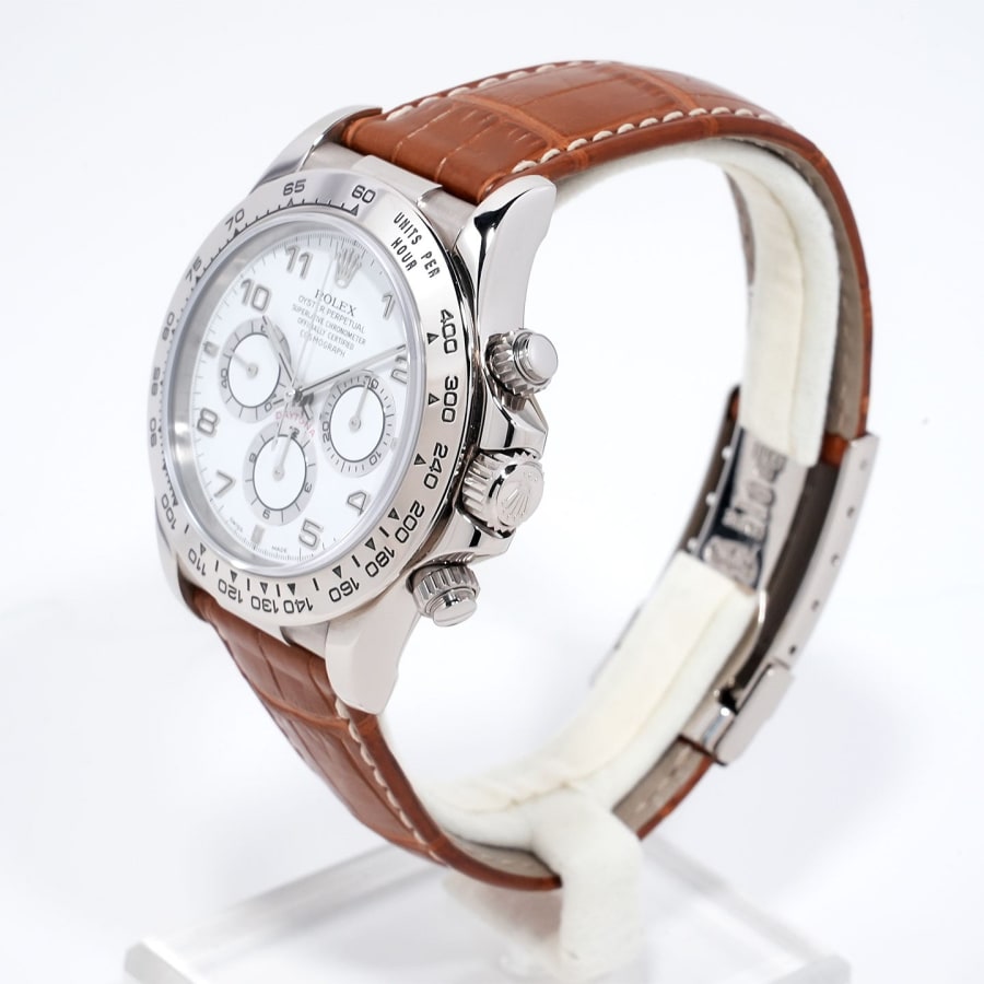 ロレックス デイトナ エルプリメロ Ref.16519 ホワイトゴールド ホワイトアラビア文字盤 セミヴィンテージ 【美中古】【腕時計】【送料無料】
