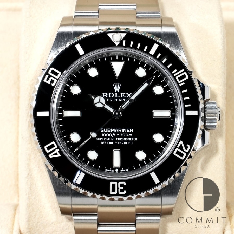 ロレックス サブマリーナー ノンデイト Ref.124060 ステンレススチール ブラック文...