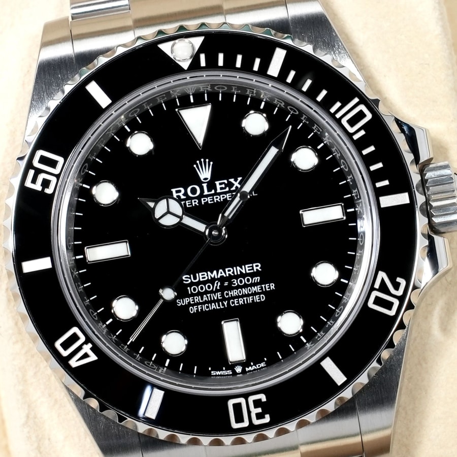 ロレックス サブマリーナー ノンデイト Ref.124060 ステンレススチール ブラック文字盤 【中古】【腕時計】【送料無料】