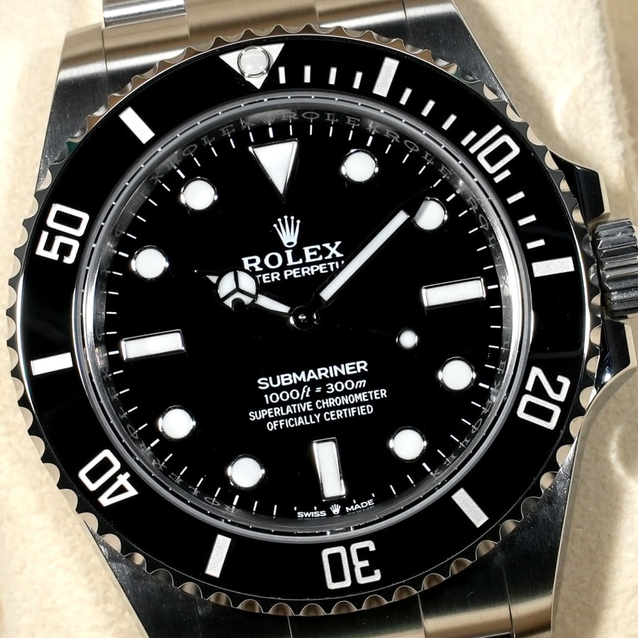 ロレックス サブマリーナー ノンデイト Ref.124060 ステンレススチール ブラック文字盤 【美中古】【腕時計】【送料無料】