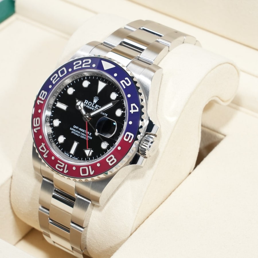 ロレックス GMTマスターII Ref.126710BLRO ステンレススチール ブラック文字盤 オイスターブレスレット 【未使用】【腕時計】【送料無料】