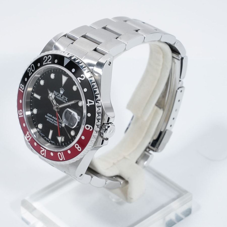 ロレックス GMTマスターII Ref.16710 ステンレススチール ブラック文字盤 オイスターブレスレット 【中古】【腕時計】【送料無料】