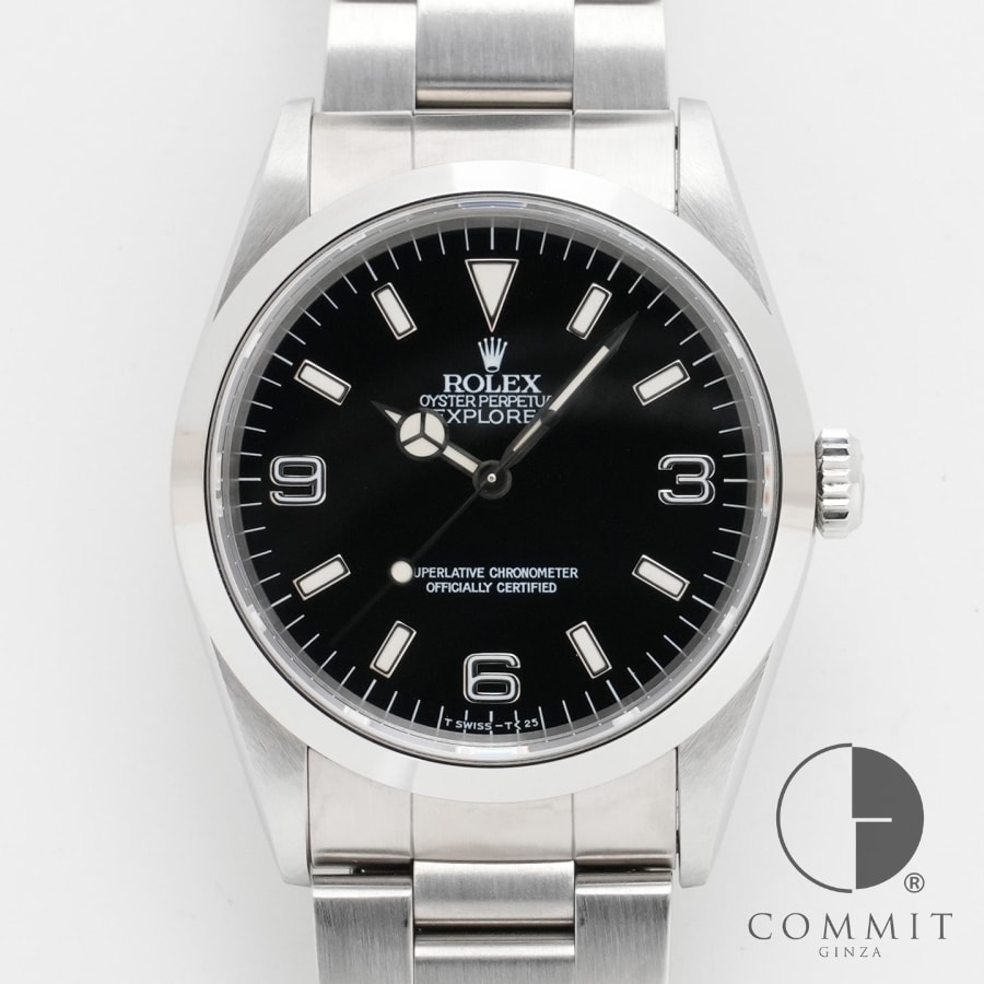 ロレックス エクスプローラーI Ref.14270 ステンレススチール ブラック文字盤 オイ...