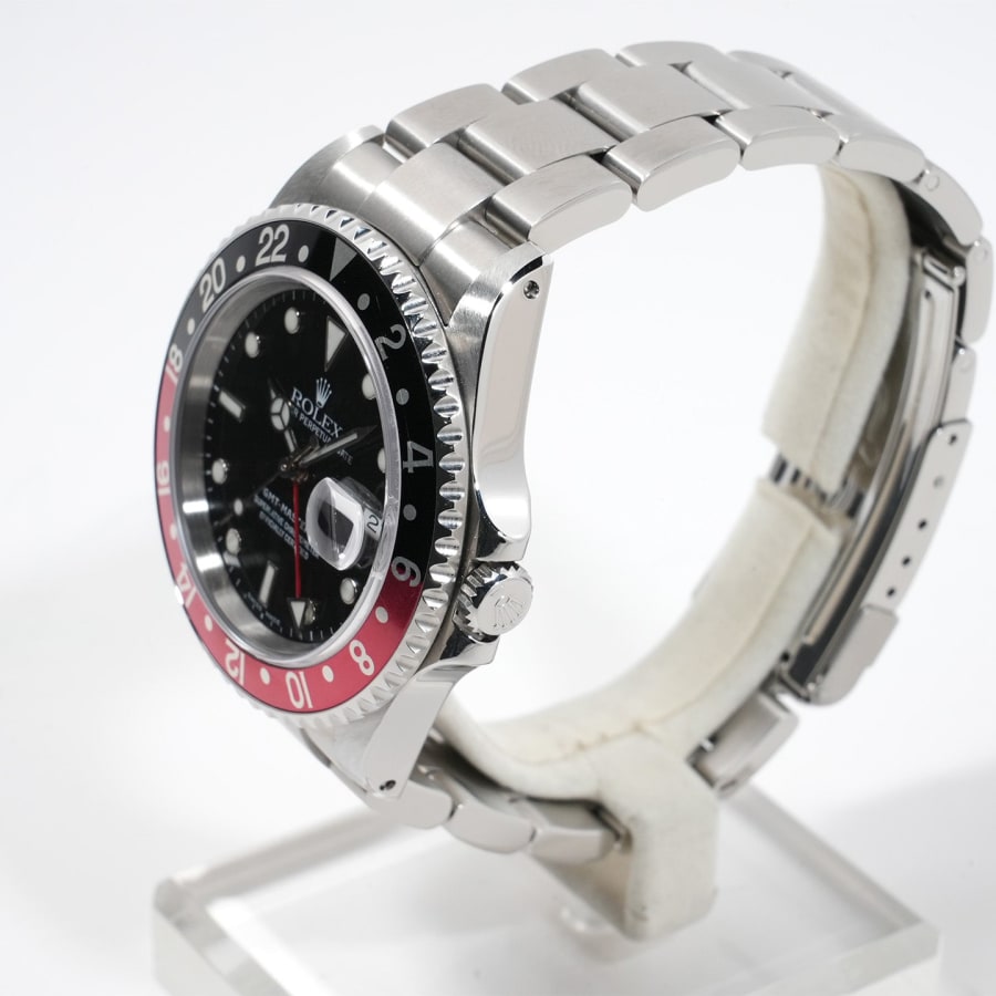 ロレックス GMTマスターII Ref.16710 ステンレススチール ブラック文字盤 オイスターブレスレット 【美中古】【腕時計】【送料無料】