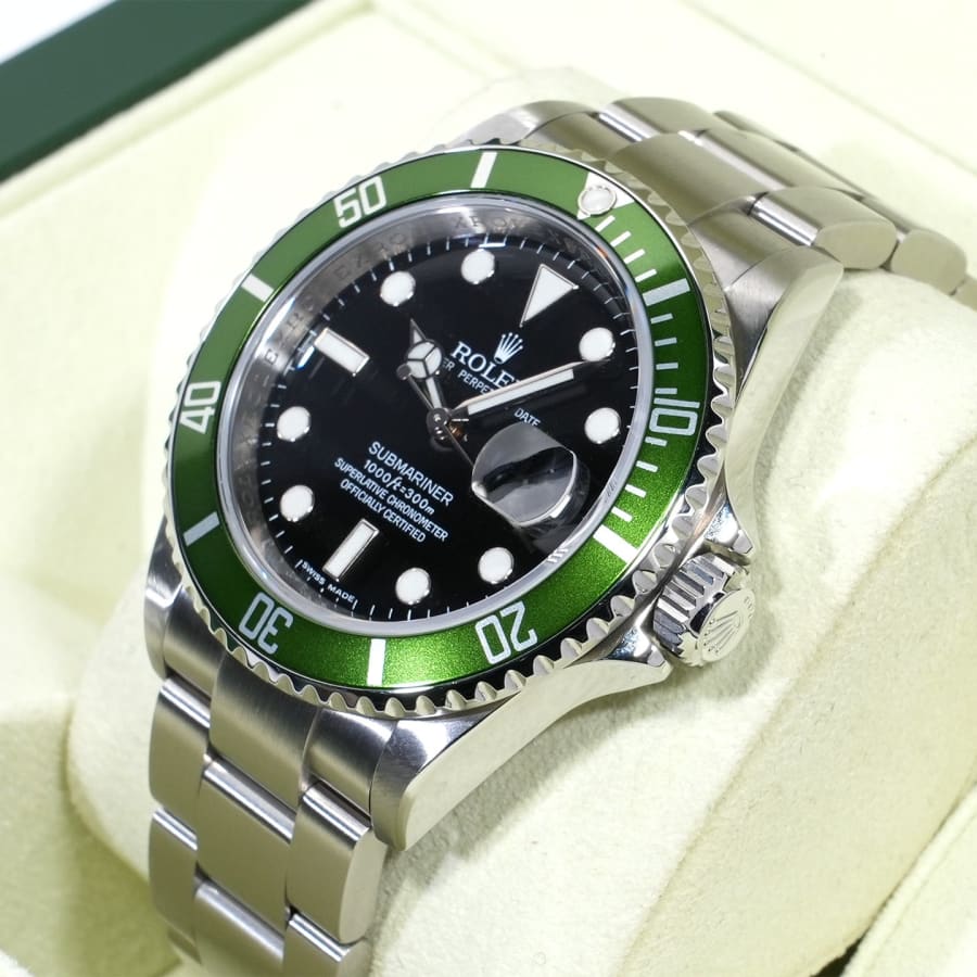 ロレックス サブマリーナー デイト Ref.16610LV ステンレススチール ブラック文字盤 【美中古】【腕時計】【送料無料】