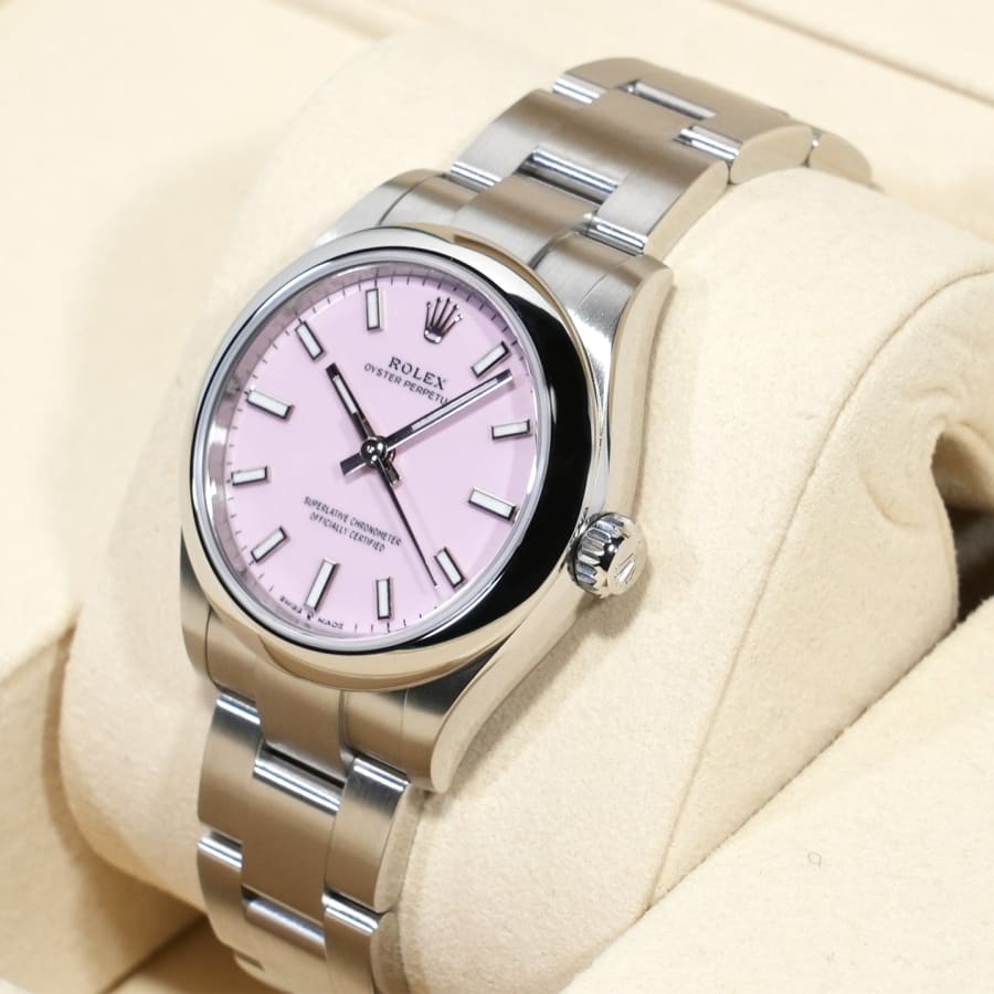 ロレックス オイスターパーペチュアル31 Ref.277200 ステンレススチール キャンディピンク文字盤 【未使用】【腕時計】【送料無料】