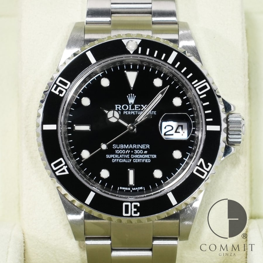 ロレックス サブマリーナー デイト Ref.16610 ステンレススチール ブラック文字盤 【中古】 ...