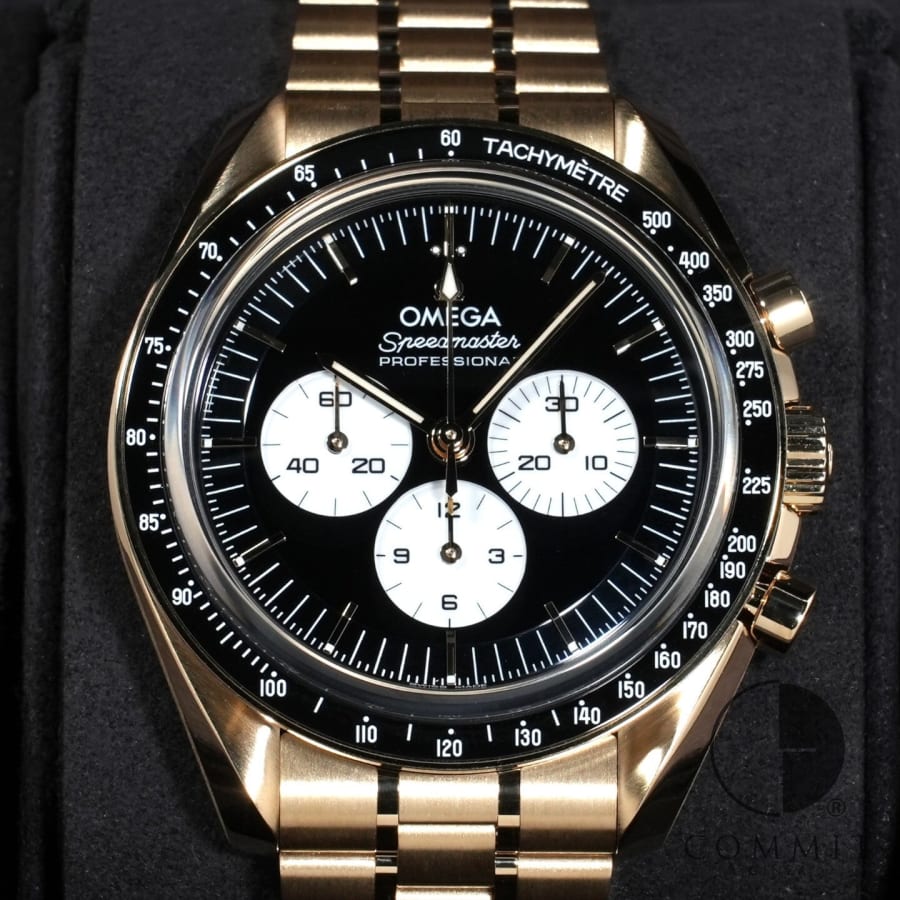 オメガ スピードマスター ムーンウォッチ プロフェッショナル Ref.310.60.42.50.01.002 ムーンシャイン ゴールド ブラック文字盤 【未使用】【腕時計】【送料無料】