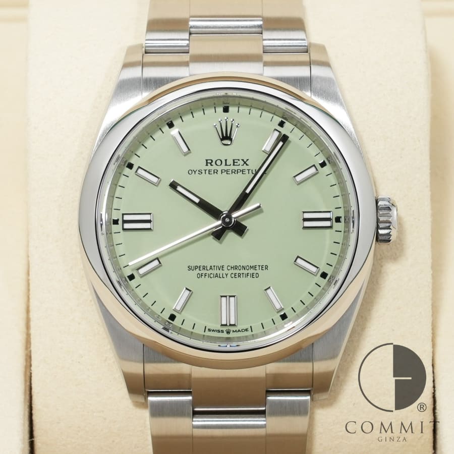 ロレックス オイスターパーペチュアル36 Ref.126000 ステンレススチール ピスタチオ文字盤 【未使用】【腕時計】【送料無料】