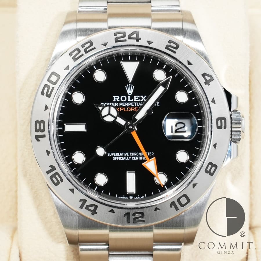 ロレックス エクスプローラーII Ref.226570 ステンレススチール ブラック文字盤 オイスターブレスレット 【美中古】【腕時計】【送料無料】