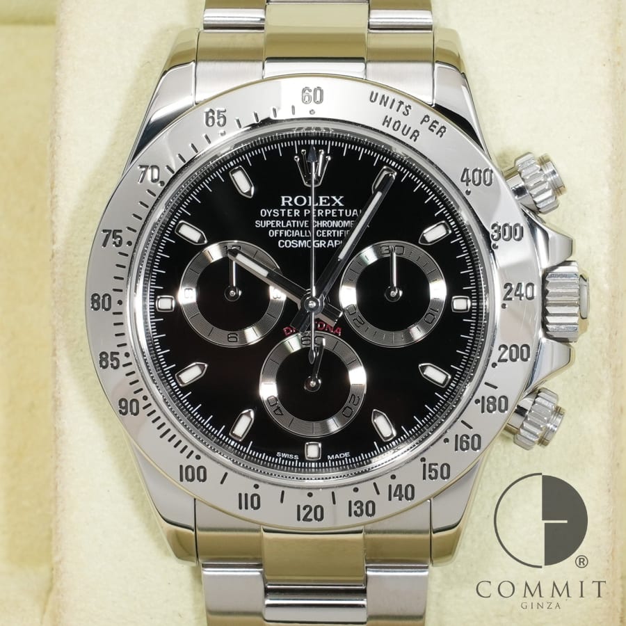 ロレックス デイトナ Ref.116520 ステンレススチール ブラック文字盤 【中古】【腕時計】【送料無料】