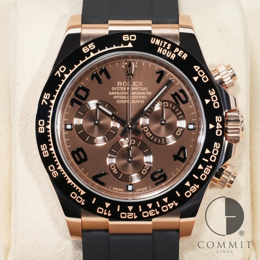 ロレックス デイトナ Ref.116515LN エバーローズゴールド チョコレートxアラビア文字盤 【美品】【腕時計】【送料無料】