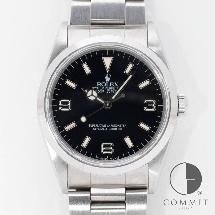 EXPLORER - ロレックス エクスプローラーI Ref.14270 ステンレススチール ブラック文字盤 オイスターブレスレット 【中古】【腕時計】【送料無料】