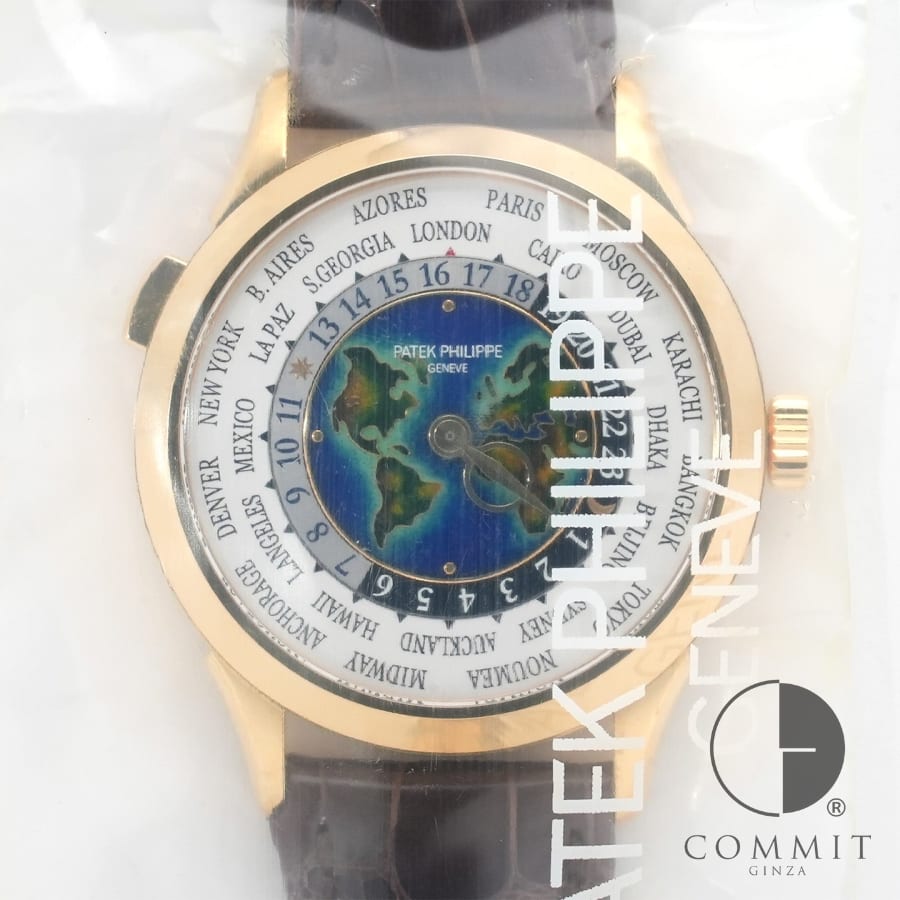 パテックフィリップ ワールドタイム クロワゾネ Ref.5231J-001 イエローゴールド クロワゾネ文字盤 【デッドストック】【腕時計】【送料無料】