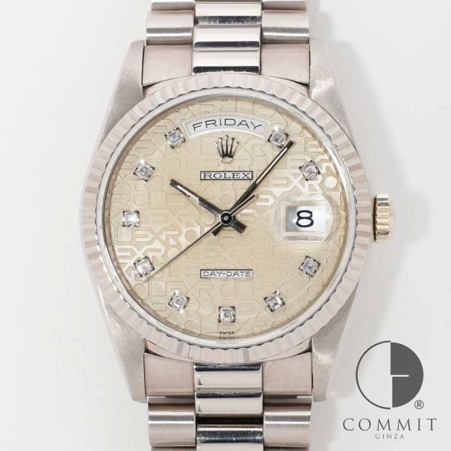 OMEGA - ロレックス デイデイト36 Ref.18239G ホワイトゴールド シルバーホリコンピューター文字盤 【中古】【腕時計】【送料無料】